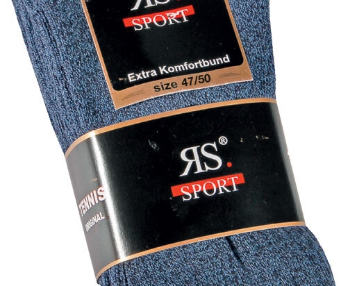 Sportsocken blau meliert | 4 Paar | Art. 39026