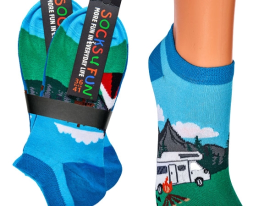 Camping Sneakersocken | 2 Paar | Art. 6208-1