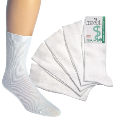 Arzt/Krankenschwestersocken weiss | 5 Paar | Art. 6128