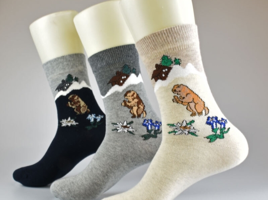 Murmeltier-Socken | 3 Paar | Art. 6187-1