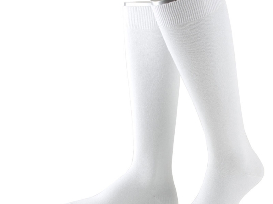 Kniesocken weiss uni | 1 Paar | Art. CL16L