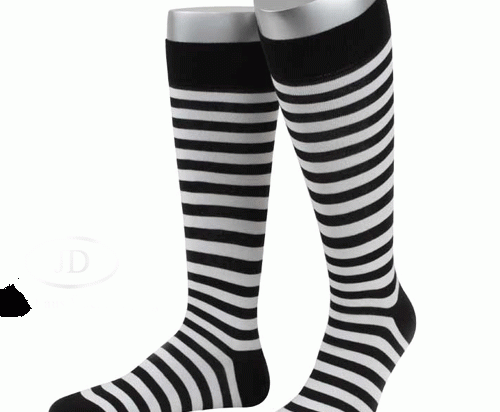 Fasnachts Kniesocken schwarz Ringel | 1 Paar | Art. CL12S