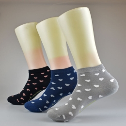 Bambus Kurzsocken Herzchen | 3 Paar | Art. 15211