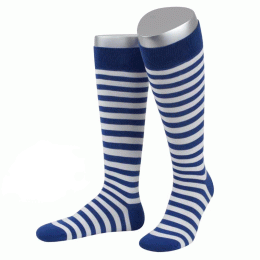 Fasching Kniesocken blau Ringel | 1 Paar | Art. CL12B