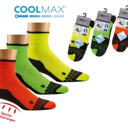 Coolmax Neon Sportsocken | 1 Paar | Art. 6945